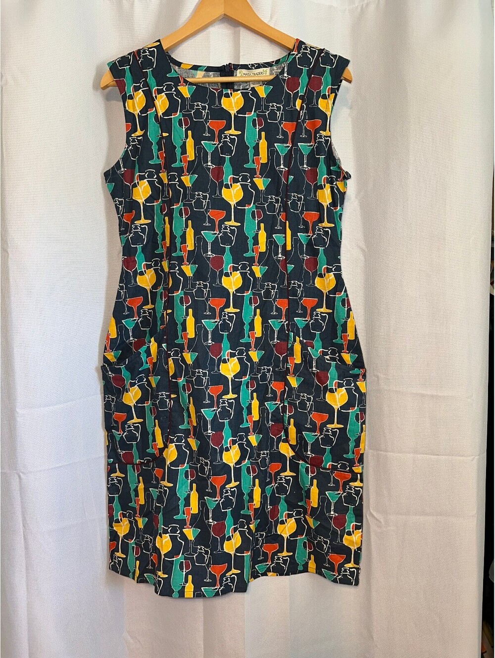 Mata Traders Boho Cottage Coquette Cocktail Dress L NWT